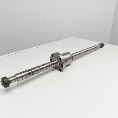 40mm Single Start 15mm Pitch Ball Screw & Nut 27-1/2" Screw Length 39" OAL