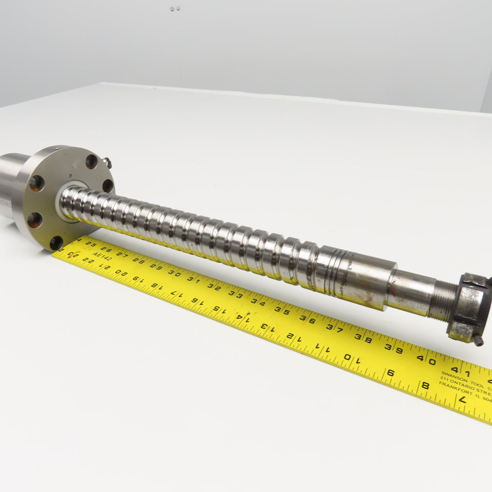 40mm Single Start 15mm Pitch Ball Screw & Nut 33" Screw Length 45" OAL