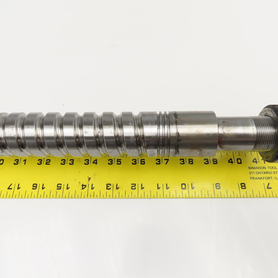 40mm Single Start 15mm Pitch Ball Screw & Nut 33" Screw Length 45" OAL