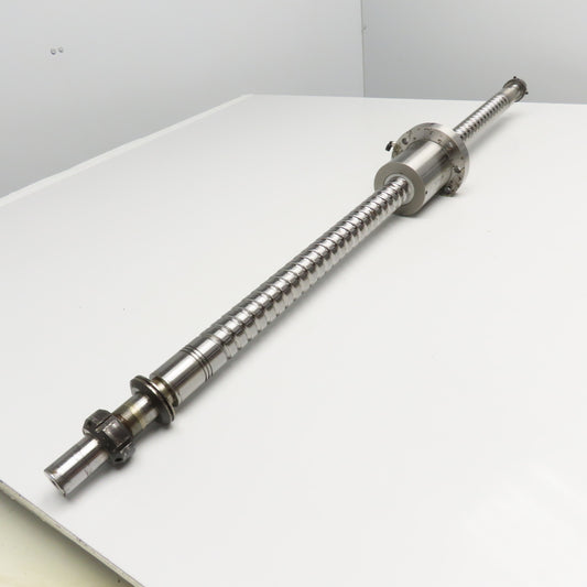 40mm Single Start 15mm Pitch Ball Screw & Nut 33" Screw Length 45" OAL