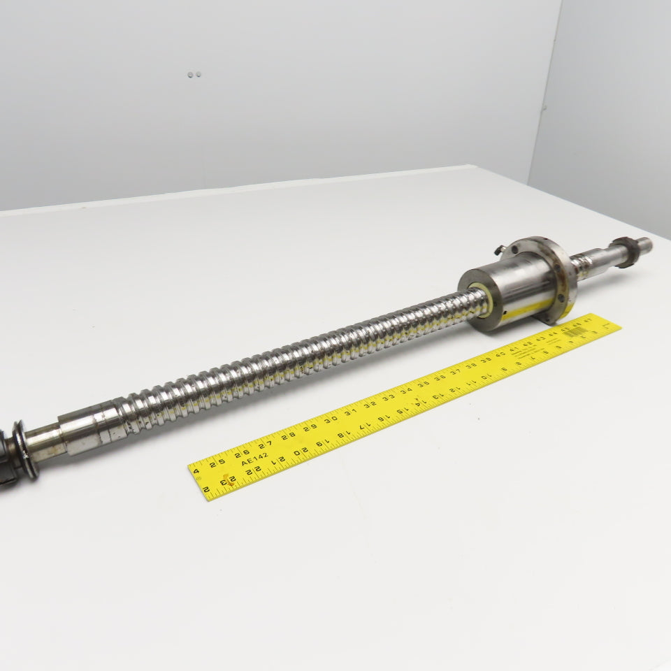 40mm Single Start 12mm Pitch Ball Screw & Nut 26-1/2" Screw Length 38" OAL