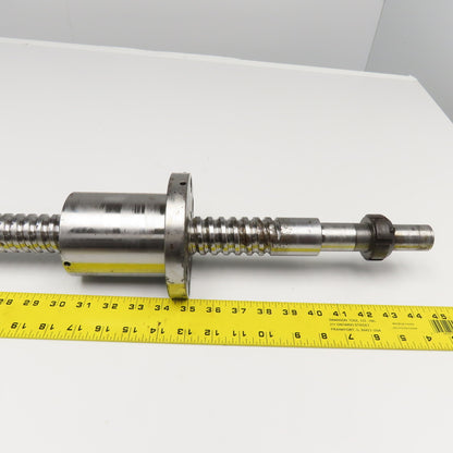 40mm Single Start 12mm Pitch Ball Screw & Nut 26-1/2" Screw Length 38" OAL