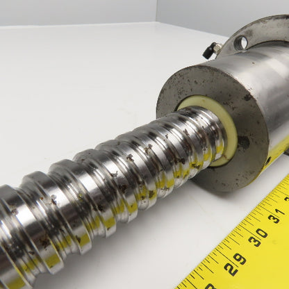 40mm Single Start 12mm Pitch Ball Screw & Nut 26-1/2" Screw Length 38" OAL