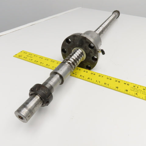 40mm Single Start 12mm Pitch Ball Screw & Nut 26-1/2" Screw Length 38" OAL