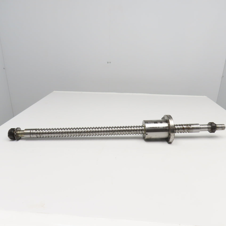 40mm Single Start 12mm Pitch Ball Screw & Nut 26-1/2" Screw Length 38" OAL