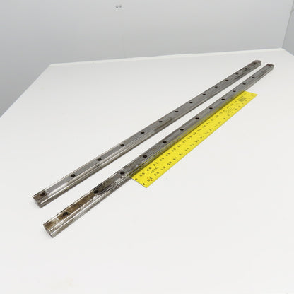 28mm Profile Linear Guide Rail 43-1/2" OAL Lot Of 2