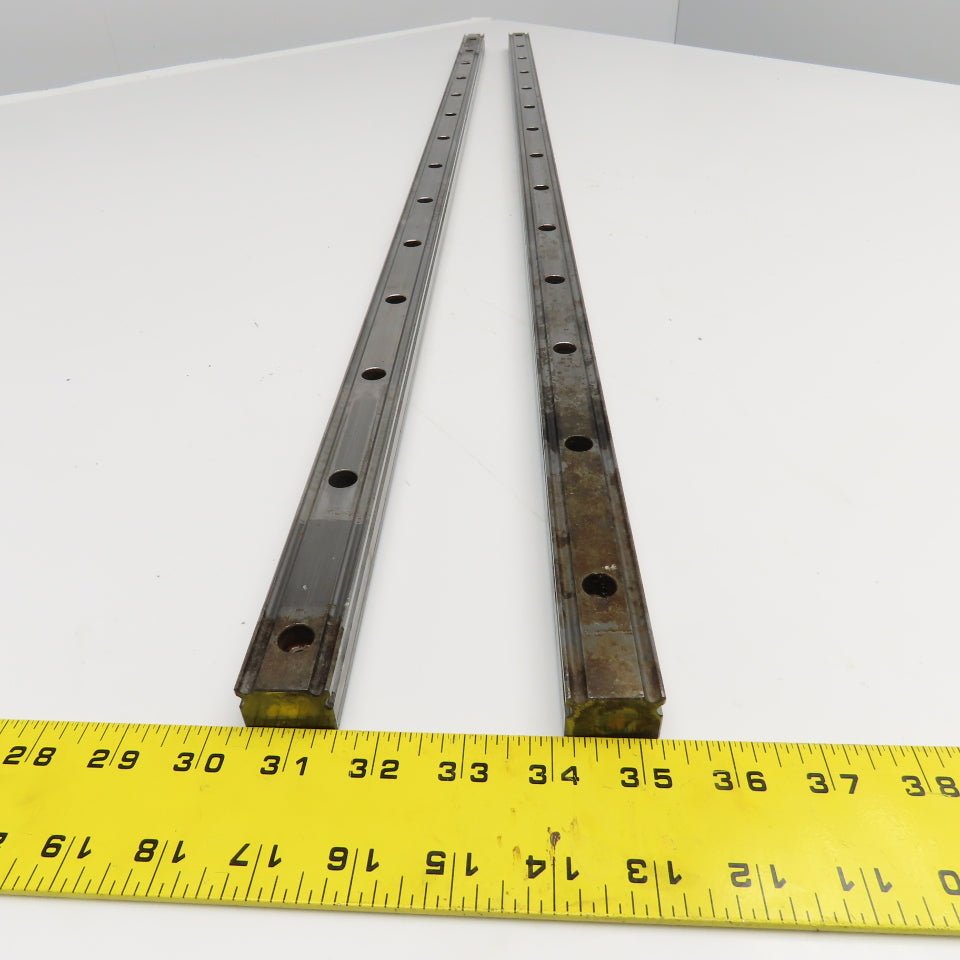 28mm Profile Linear Guide Rail 43-1/2" OAL Lot Of 2