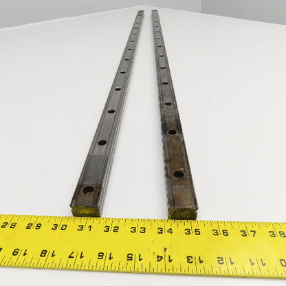 28mm Profile Linear Guide Rail 43-1/2" OAL Lot Of 2