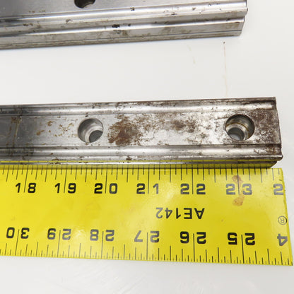 THK YE-4247 34mm Profile Linear Guide Rail 45-5/8" OAL Lot Of 2