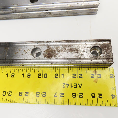 THK YE-4247 34mm Profile Linear Guide Rail 45-5/8" OAL Lot Of 2