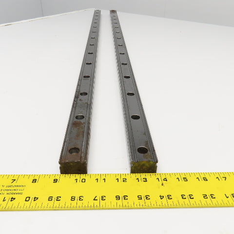 THK YE-4247 34mm Profile Linear Guide Rail 45-5/8" OAL Lot Of 2
