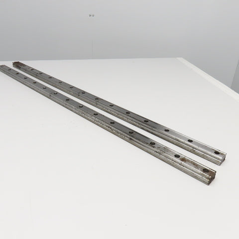 THK YE-4247 34mm Profile Linear Guide Rail 45-5/8" OAL Lot Of 2