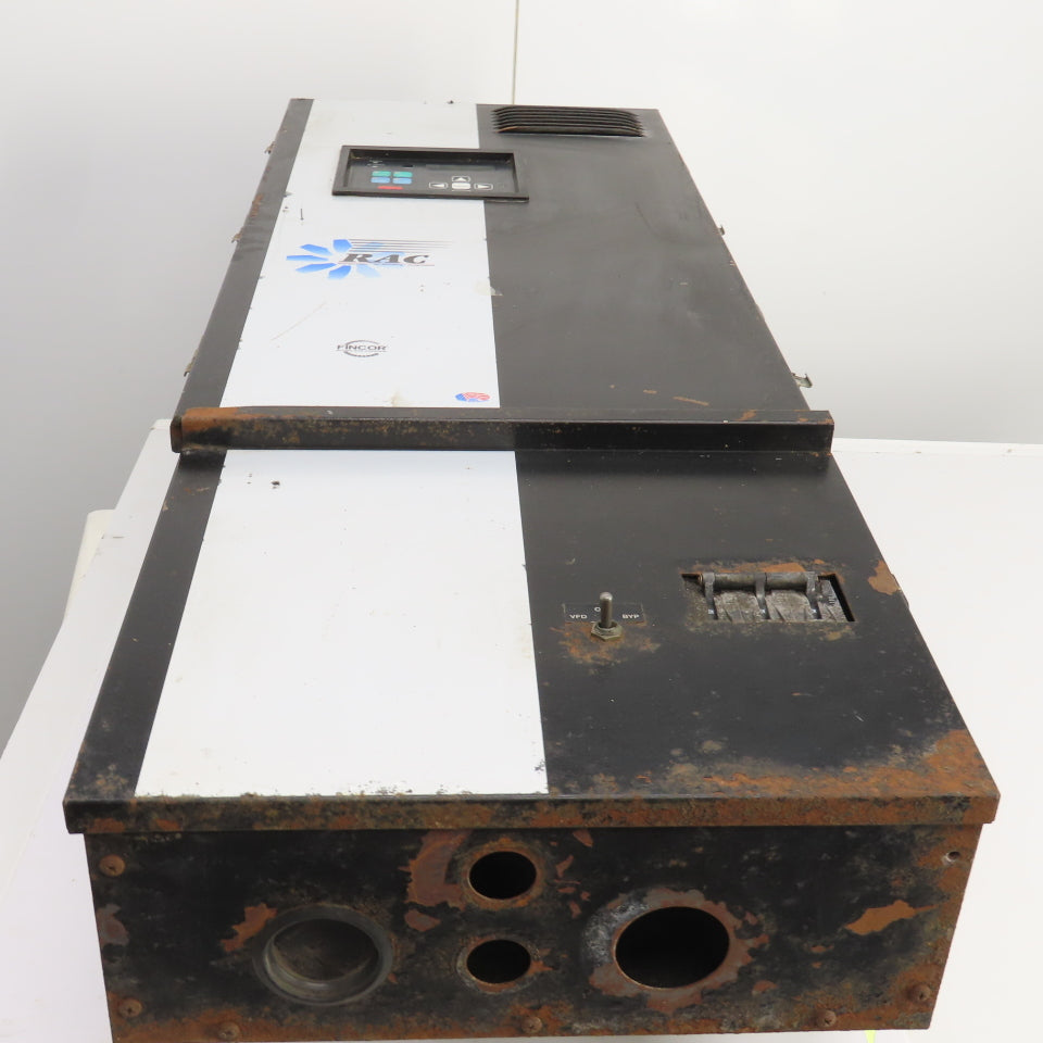 Fincor RAC-FVT02025B-3 20HP 29.5kVA AC Motor Drive 208/230V In 0-208/230 3PH Out