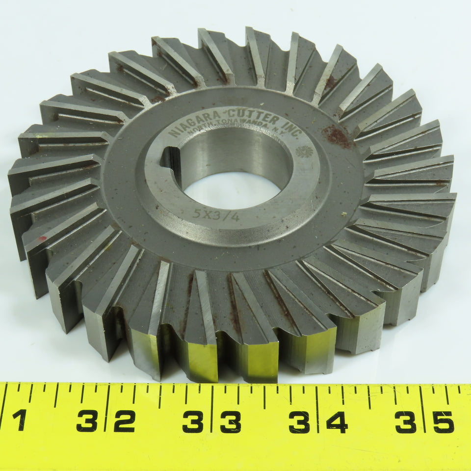 Niagara 4-3/4" x 3/4" Slitting Saw Side Milling Cutter 1-1/4" Arbor 26 Tooth