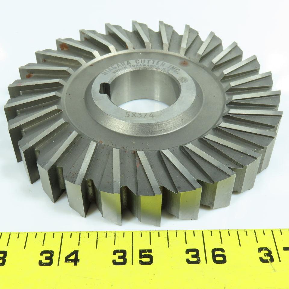 Niagara 4-3/4" x 3/4" Slitting Saw Side Milling Cutter 1-1/4" Arbor 26 Tooth