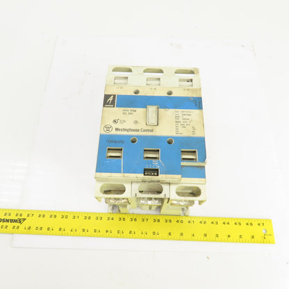 Westinghouse W201K5CF Nema Size 5 Contactor 200-575V 270A 75-200HP 120V Coil