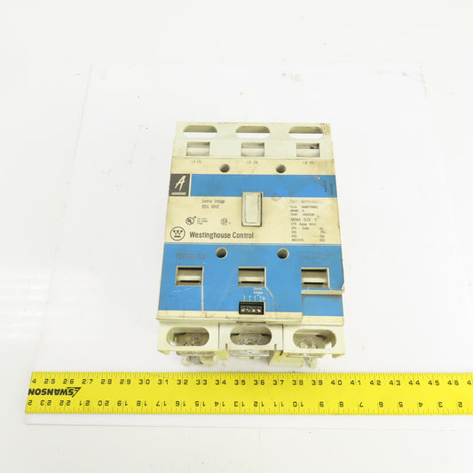 Westinghouse W201K5CF Nema Size 5 Contactor 200-575V 270A 75-200HP 120V Coil