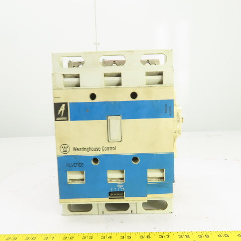 Westinghouse W201K5CF Nema Size 5 Contactor 200-575V 270A 75-200HP 120V Coil