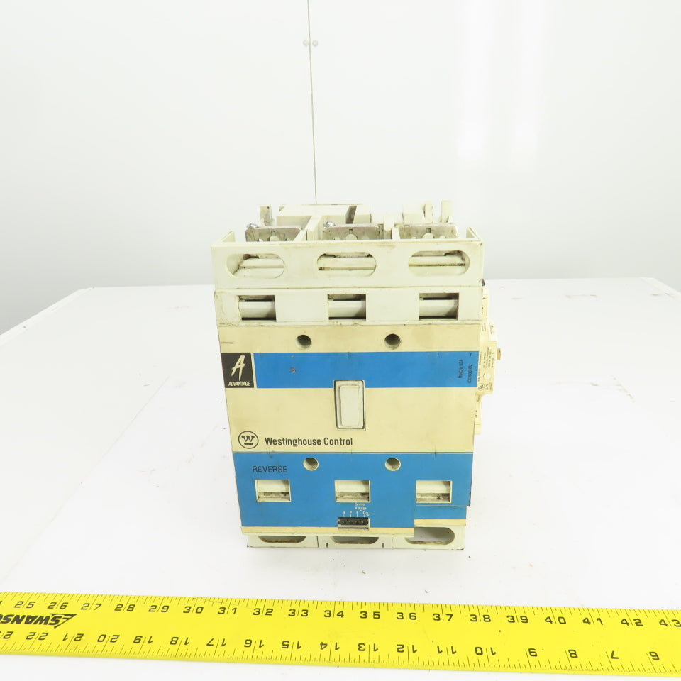 Westinghouse W201K5CF Nema Size 5 Contactor 200-575V 270A 75-200HP 120V Coil