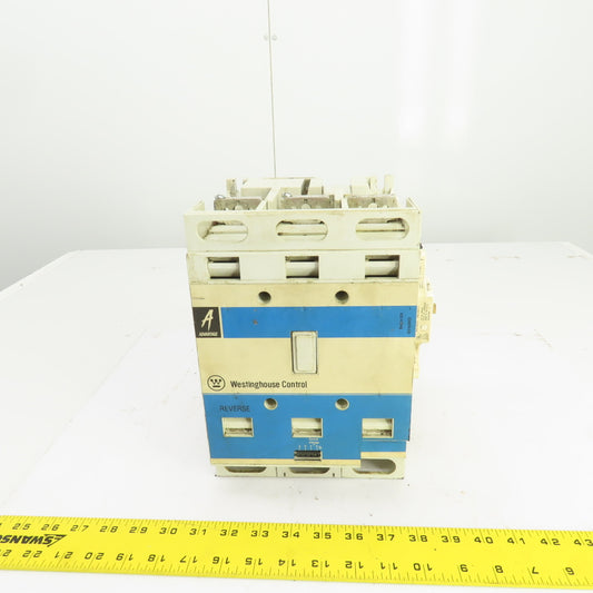 Westinghouse W201K5CF Nema Size 5 Contactor 200-575V 270A 75-200HP 120V Coil