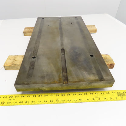 30-1/4" x 16" x 1-3/4" Thick Steel Machined Top Plate