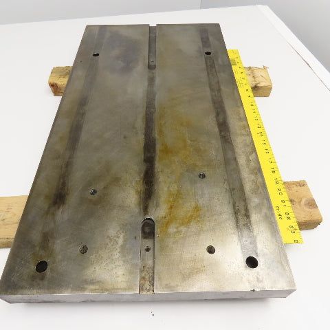 30-1/4" x 16" x 1-3/4" Thick Steel Machined Top Plate