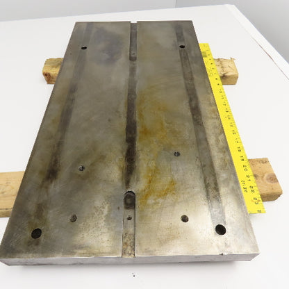 30-1/4" x 16" x 1-3/4" Thick Steel Machined Top Plate