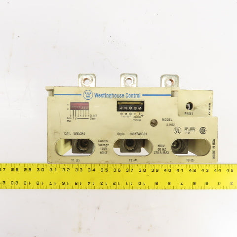 Westinghouse WB53FJ Nema Size 5 Standalone Overload 270A 600V 60HZ