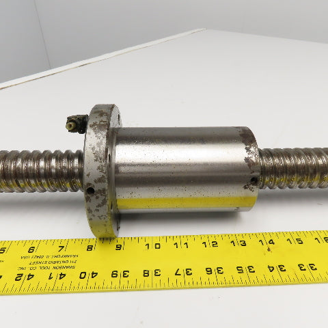 40mm Ball Screw 9.5mm Pitch Single Start 38" Screw Length 50" OAL