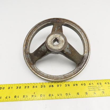 9" Machine Advance Hand Wheel Cast Iron 11/16" Keyed Bore