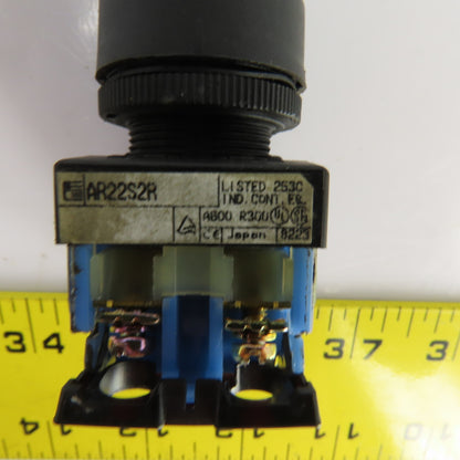 Fuji AR22S2R Combination 2 Position Selector & Push Button Switch 600V