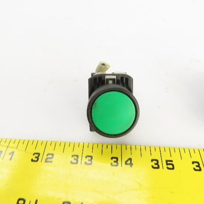 Fuji AR22PR-2 2 Position Switch & Green Momentary Contact Push Button 250V Lot/2
