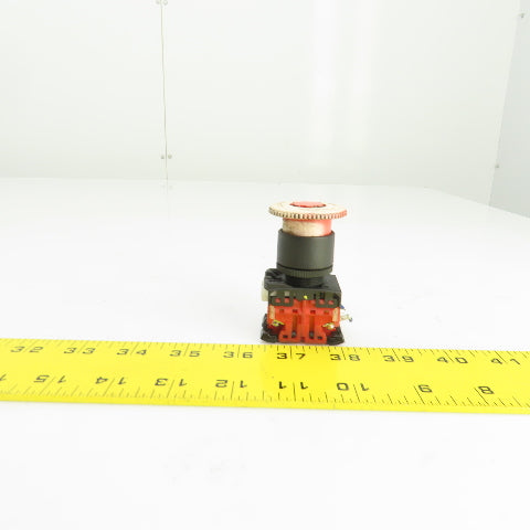 Fuji AR22V2R Mushroom Head Push Twist Release Red E-Stop Button 250V