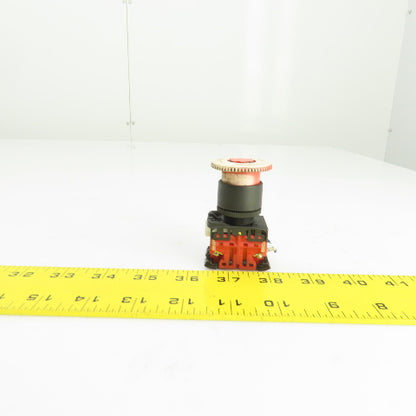 Fuji AR22V2R Mushroom Head Push Twist Release Red E-Stop Button 250V