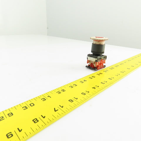 Fuji AR22V2R Mushroom Head Push Twist Release Red E-Stop Button 250V