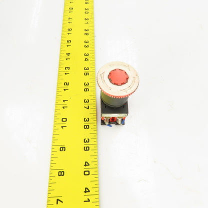 Fuji AR22V2R Mushroom Head Push Twist Release Red E-Stop Button 250V