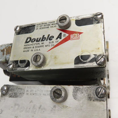 Brown & Sharpe QG-005-C-10B1 Double A Hydraulic Directional Valve Manifold