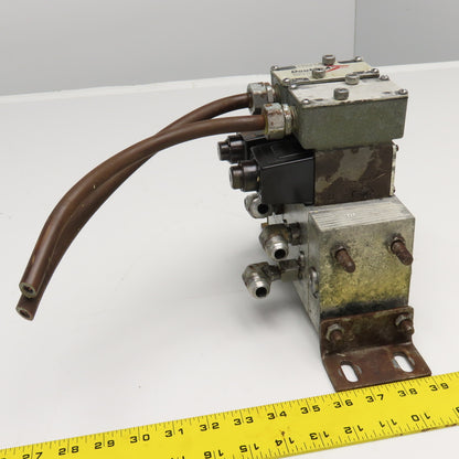 Brown & Sharpe QG-005-C-10B1 Double A Hydraulic Directional Valve Manifold