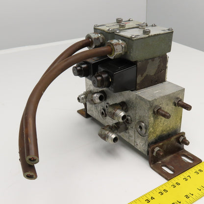 Brown & Sharpe QG-005-C-10B1 Double A Hydraulic Directional Valve Manifold