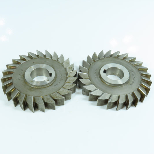 ITW 5" x 13/16"(.8125") Side Milling Cutter 1-1/4" Arbor Straight 24 Tooth Lot/2