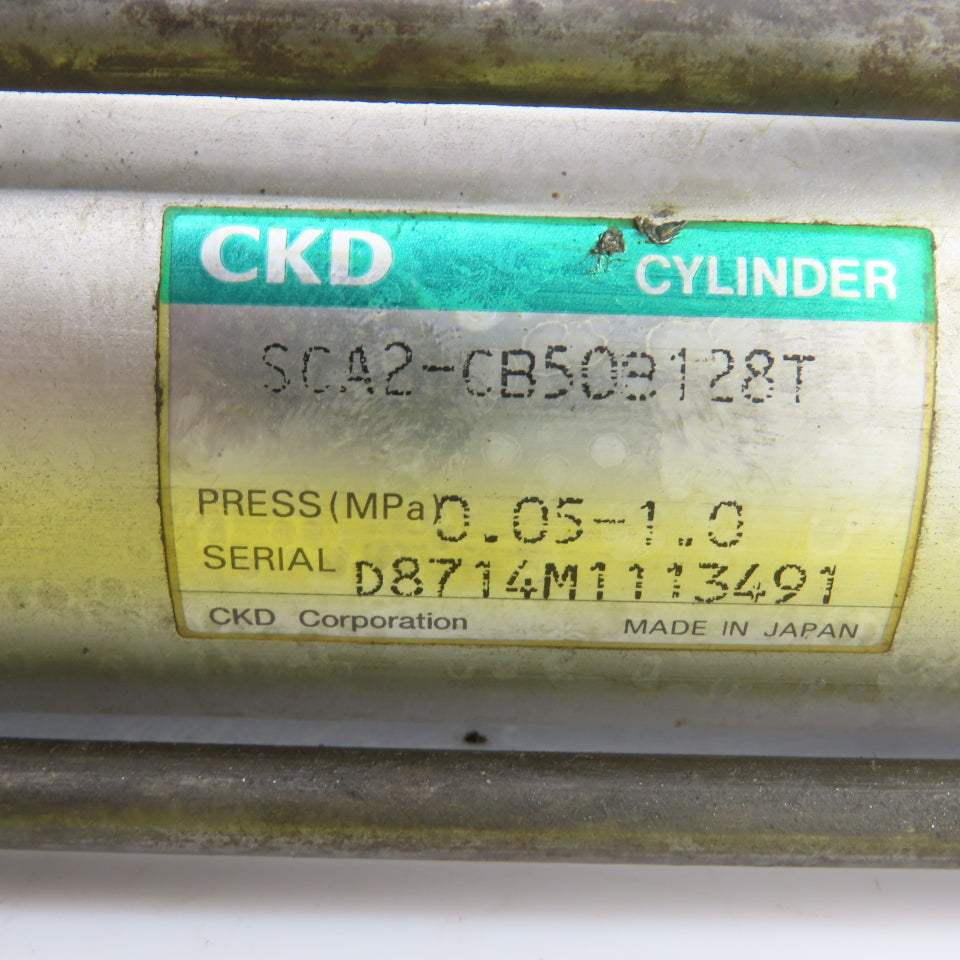CKD SCA2-CB508128T Double Acting Pneumatic Cylinder 125mm Stroke 37mm Bore