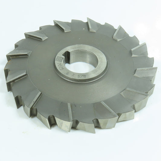 ITW 5-5/8" x 5/8" Side Milling Cutter 1-1/4" Arbor Staggered 24 Tooth