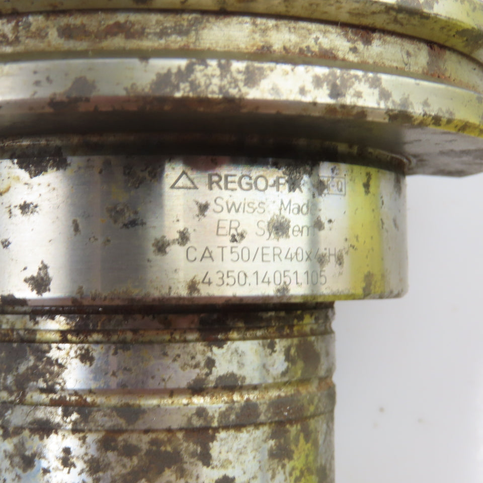 Rego-Fix ER40X4 Collet Chuck Tool Holder CAT 50 3-1/4" Projection
