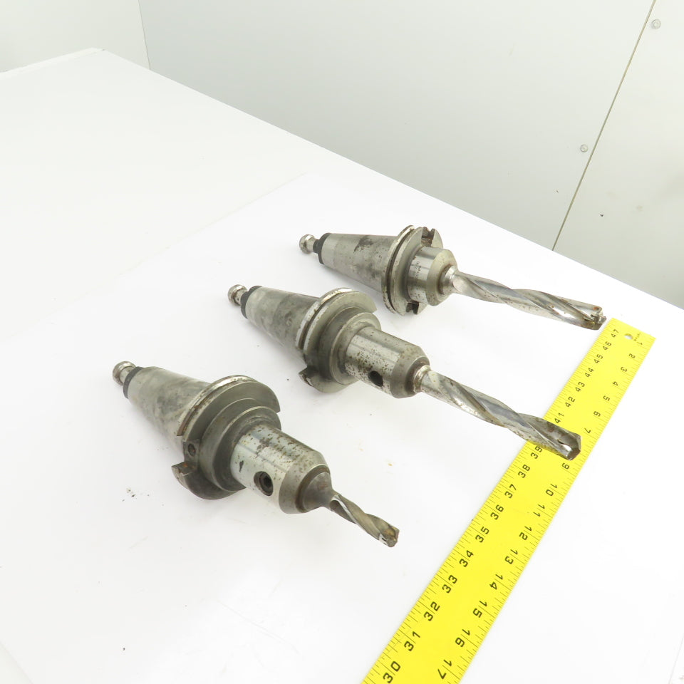 Lyndex CAT 50 Tool Holder CNC Mill 3-3/8", 1-1/4", Projection 10,000RPM Lot Of 3