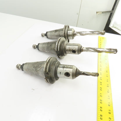 Lyndex CAT 50 Tool Holder CNC Mill 3-3/8", 1-1/4", Projection 10,000RPM Lot Of 3