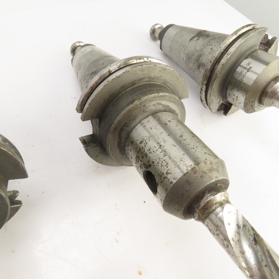 Lyndex CAT 50 Tool Holder CNC Mill 3-3/8", 1-1/4", Projection 10,000RPM Lot Of 3