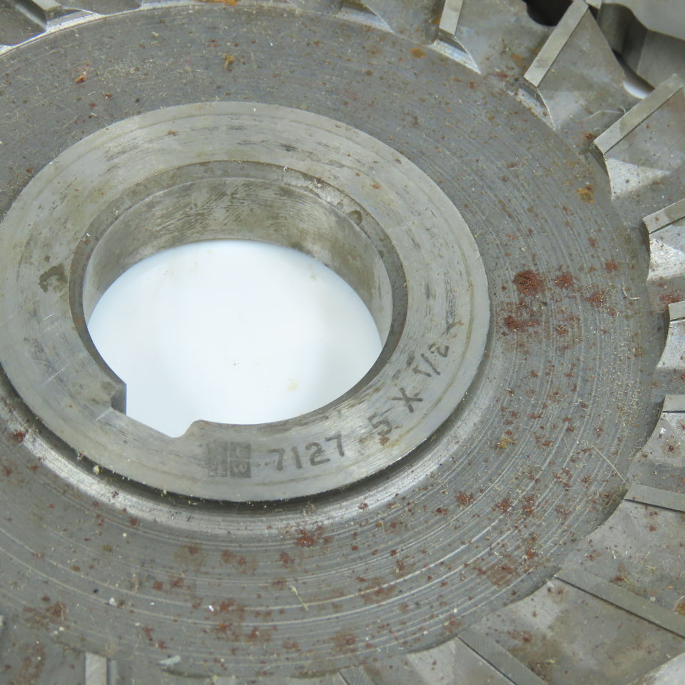 ITW 1/2" Width Side Milling Cutter 1-1/4" Arbor 24 Tooth Regrind Lot/3