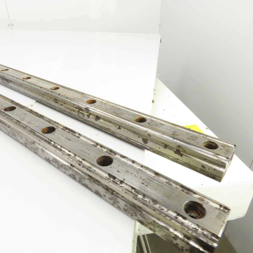 34mm W x 24..50mm H Linear Guide Slide Rail 1480mm OAL Lot Of 2