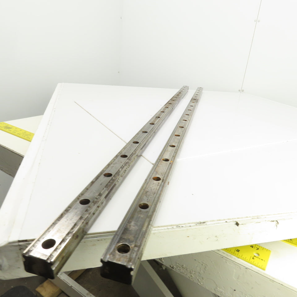 34mm W x 24..50mm H Linear Guide Slide Rail 1480mm OAL Lot Of 2