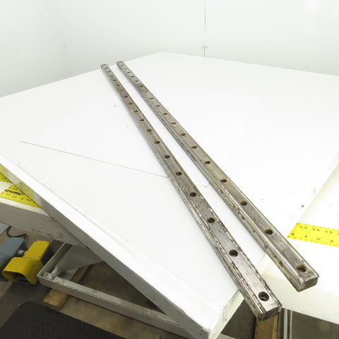 34mm W x 24..50mm H Linear Guide Slide Rail 1480mm OAL Lot Of 2